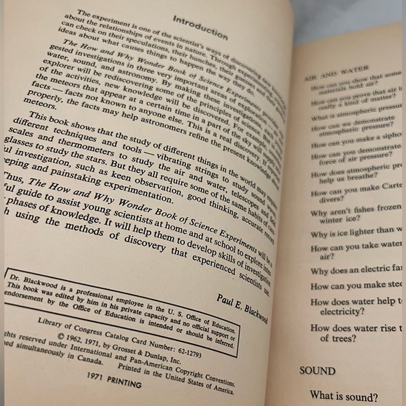 VTG 1971 Science Experiments activity book - The How and Why Wonder Book - Picture 8 of 8